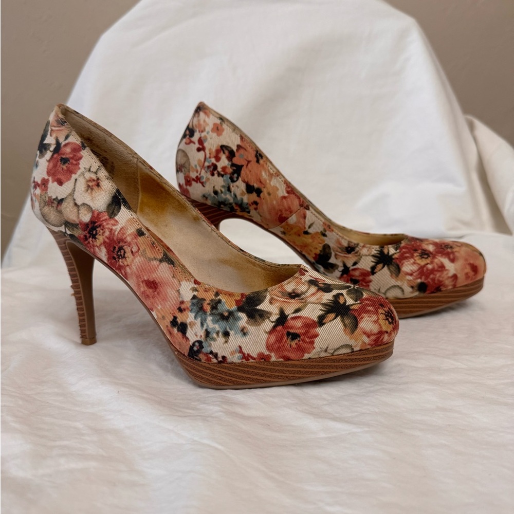 Christian Siriano Floral Women's Heels Sz 8